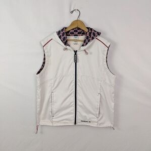 Men's large Reebok British flag hooded vest
